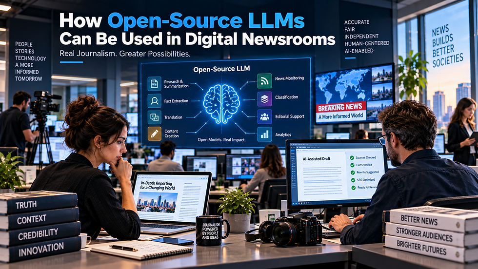 How Open-Source LLMs Can Be Used In Digital Newsrooms