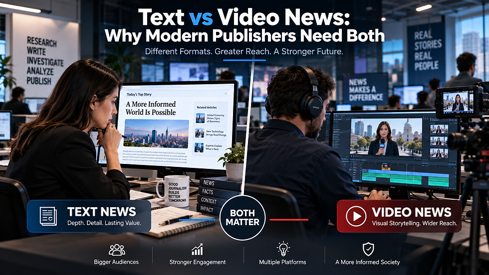 Text Vs Video News: Why Modern Publishers Need Both