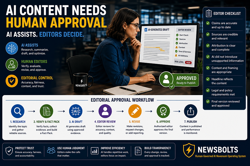 How To Build Editorial Approval Workflows For AI-Generated Content