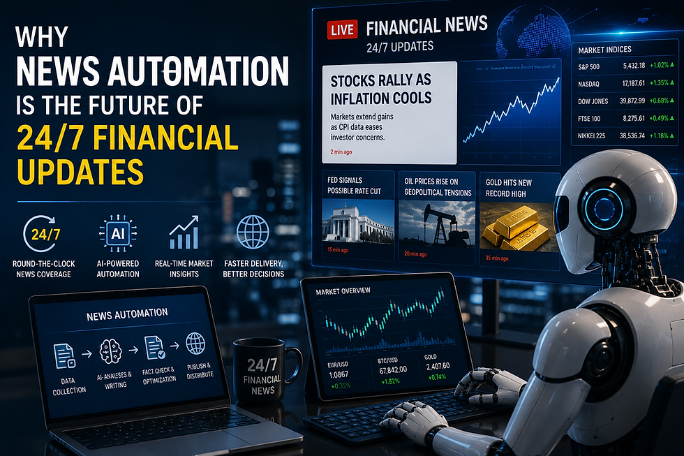 Why News Automation is the Future of 24/7 Financial Updates