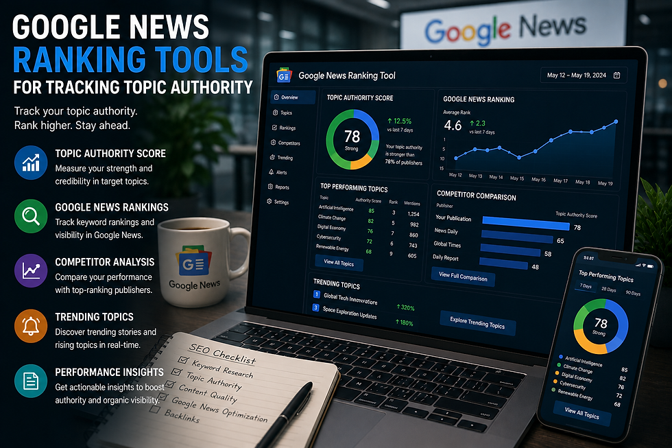 Google News Ranking Tools for Tracking Topic Authority