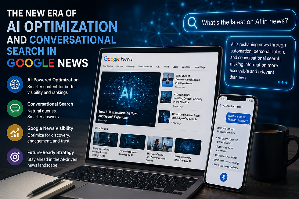 The New Era of AI Optimization and Conversational Search in Google News