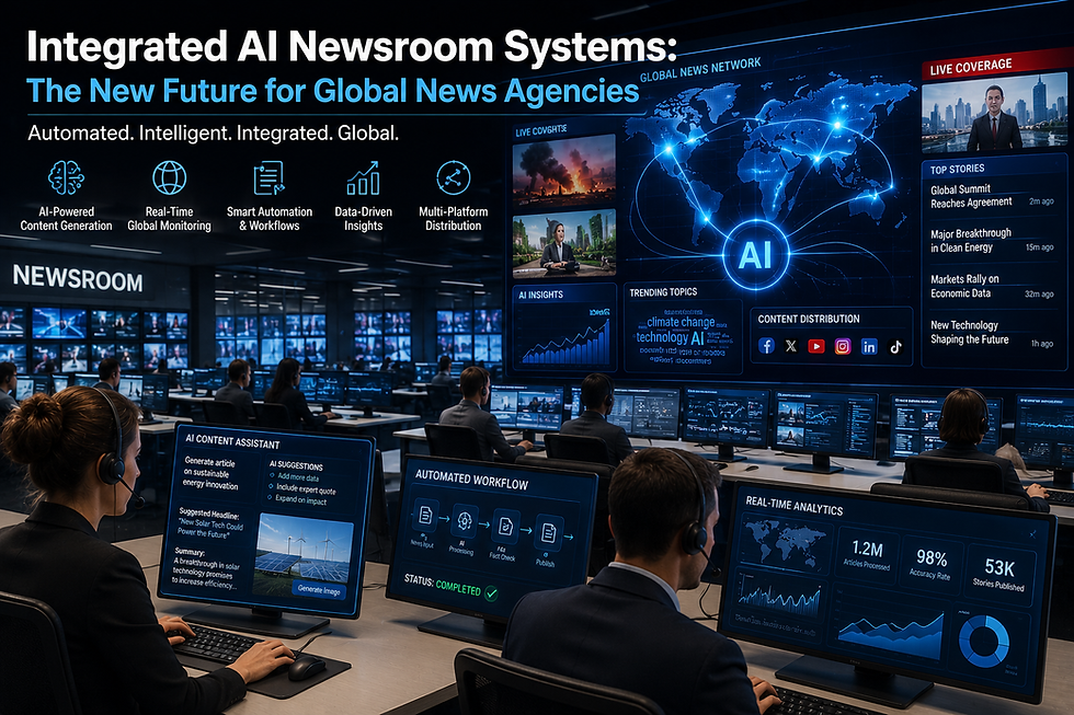 Integrated AI Newsroom Systems: The New Future for Global News Agencies