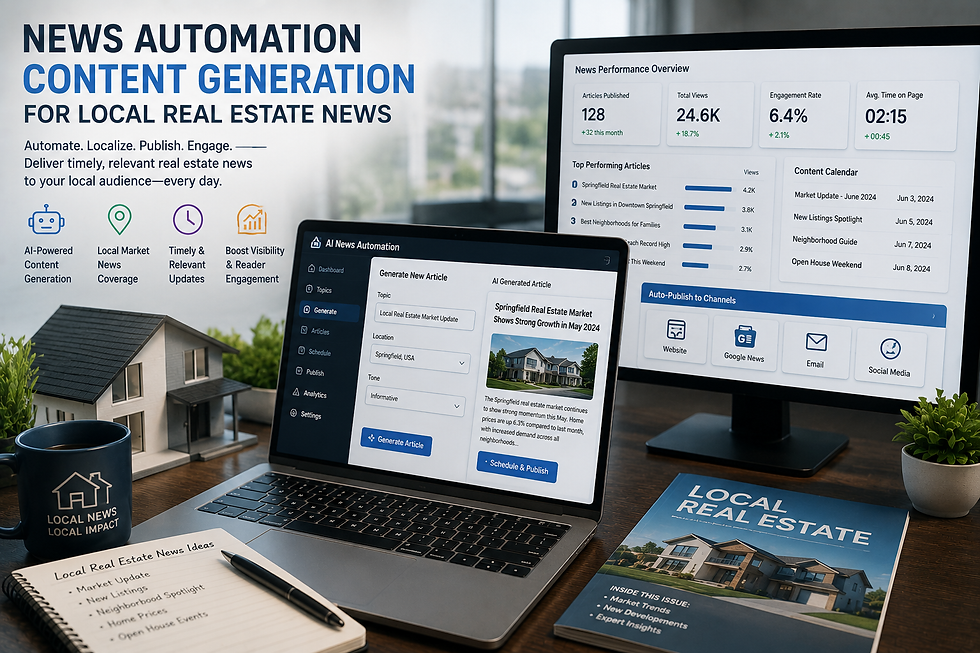 News Automation Content Generation for Local Real Estate News