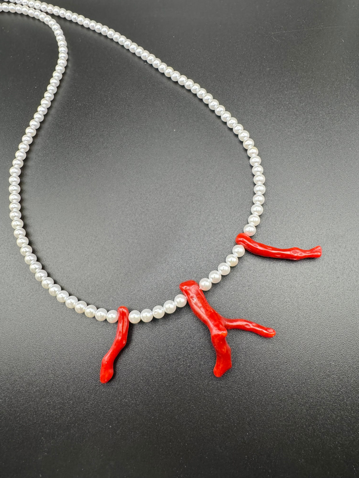 Collier corail rouge