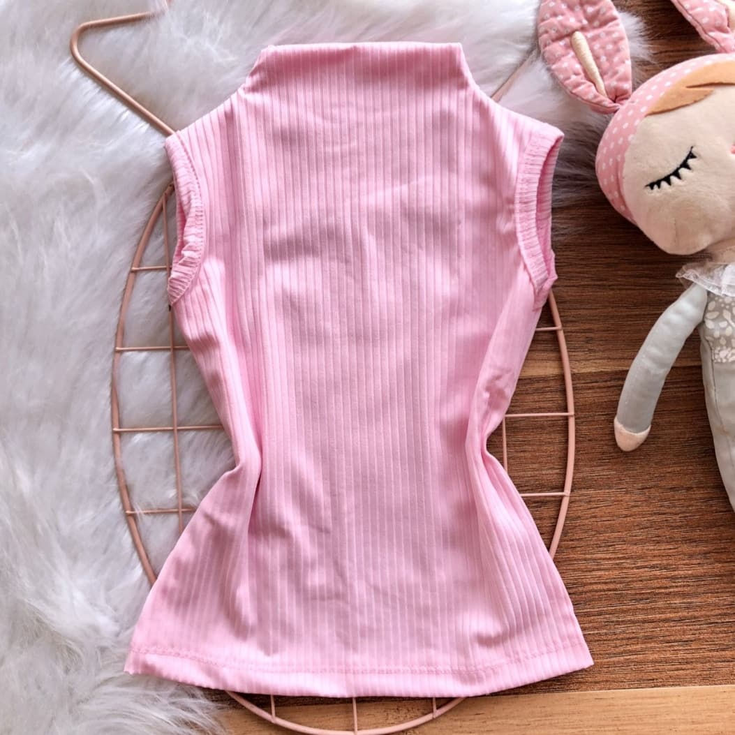 Blusa canelada Rosa