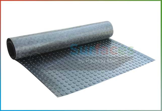 Tapete de hule circulos de base textil