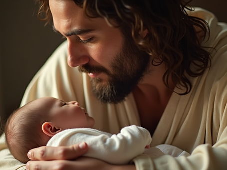 Jesus Holding Baby Print