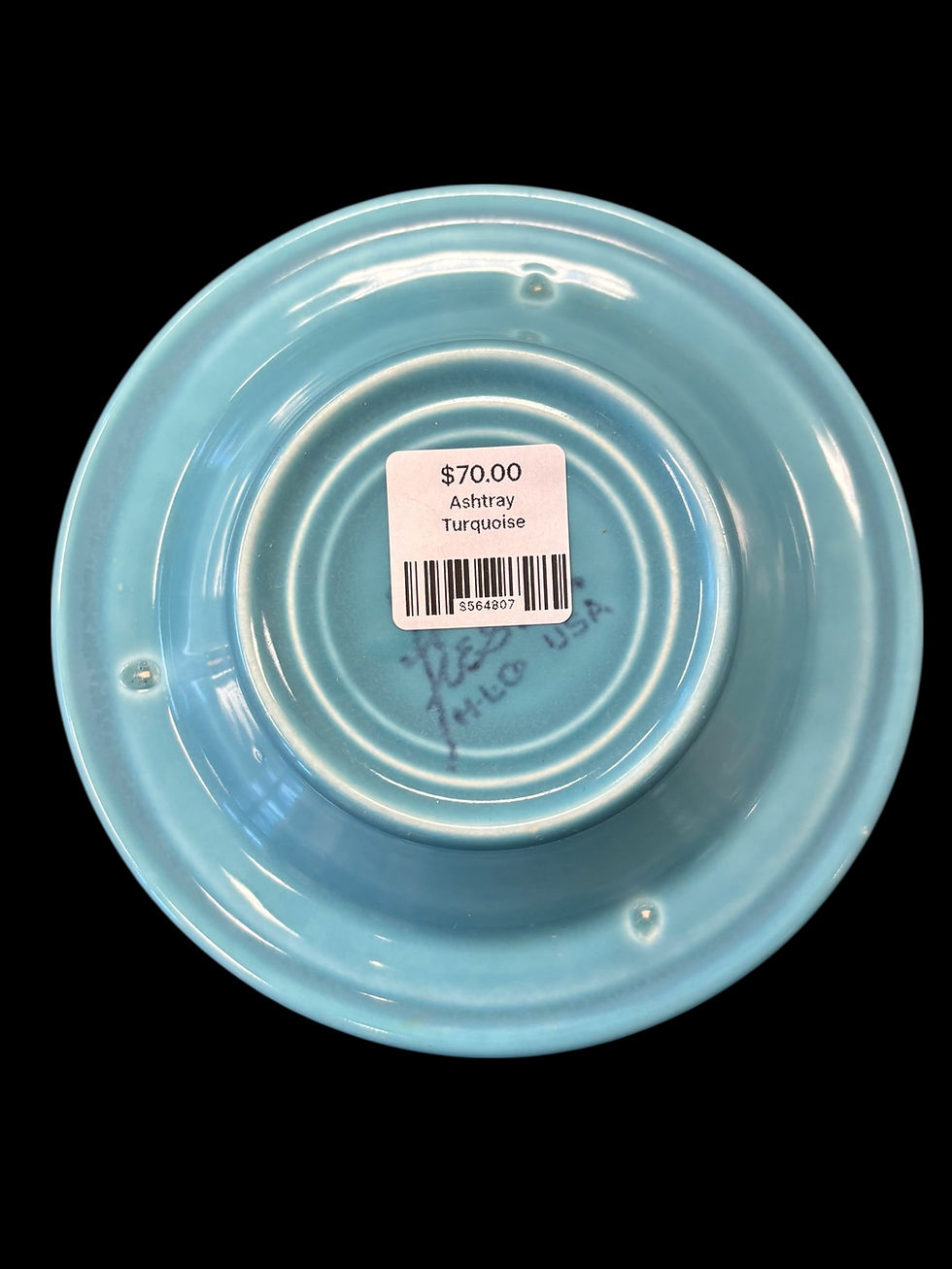 Thumbnail: Fiesta Vintage Turquoise Ashtray Post 1940