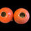 Thumbnail: Fiesta Persimmon Round Bulb Candle Holder Pair