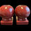 Thumbnail: Fiesta Cinnabar Round Bulb Candle Holder Pair