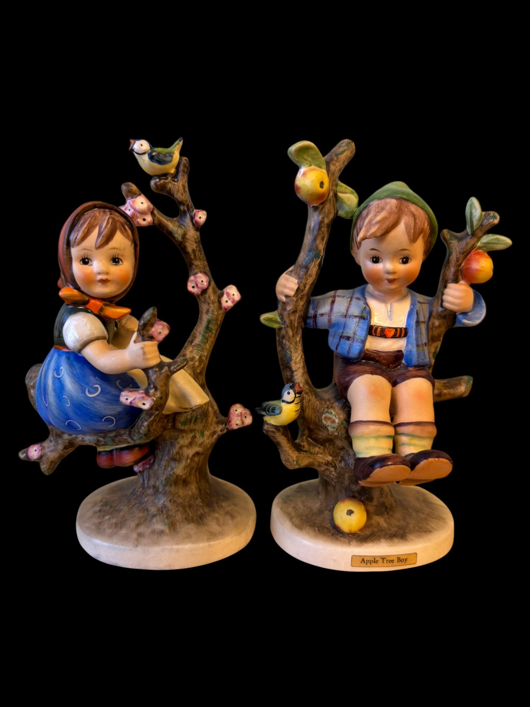 Hummel Goebel Apple Tree Girl & Apple Tree Boy #141/1 & 142/1 TMK-3
