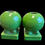 Thumbnail: Fiesta Shamrock Round Bulb Candle Holder Pair