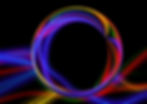 Colorful abstract ring with swirling neon lines on a black background, featuring vibrant blues, reds, and greens creating a dynamic flow.