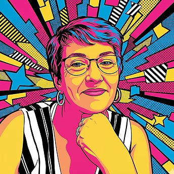 Portrait d'une femme souriante en chemise blanche Portrait d'une femme aux cheveux noirs avec une frange, portant une chemise