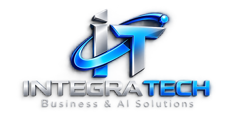 Logotipo tecnológico INTEGRA TECH en cromo y azul.png