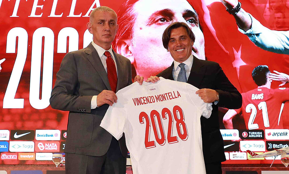 A Milli Takım Teknik Direktörü Vincenzo Montella'nın sözleşmesi uzatıldı