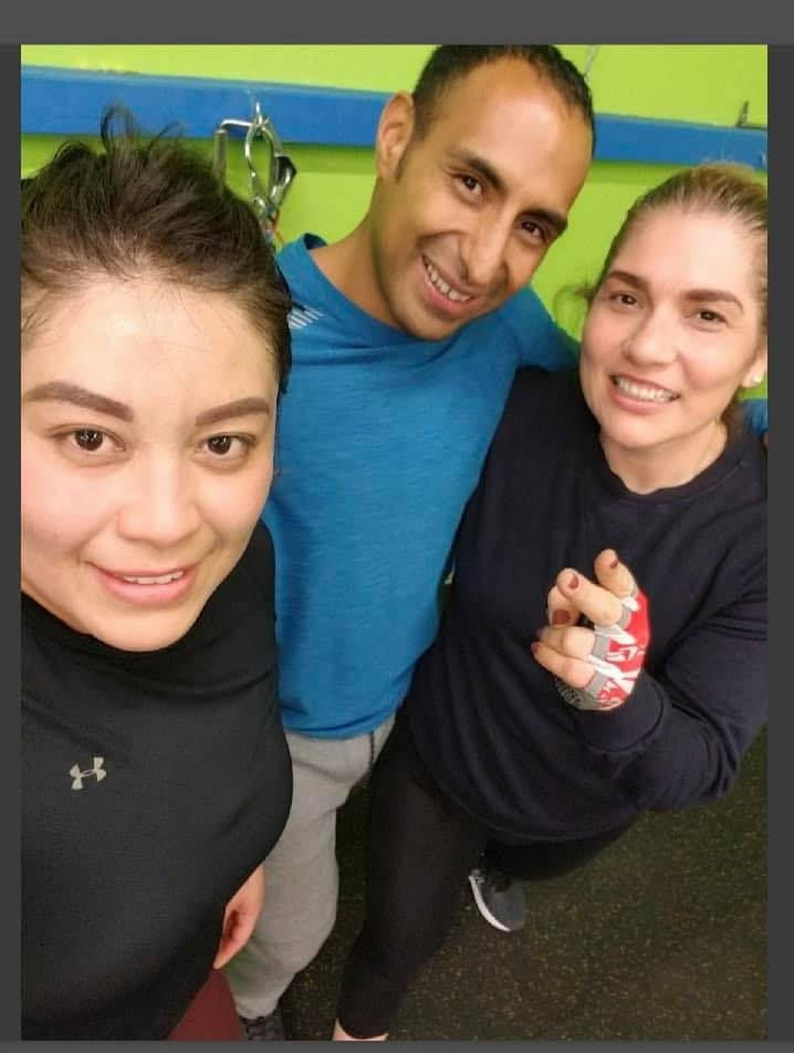 two women and a man