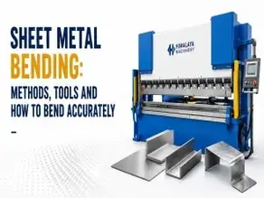 Sheet metal bending using an industrial press brake machine by Himalaya Machinery