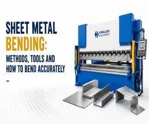 Sheet metal bending using an industrial press brake machine by Himalaya Machinery