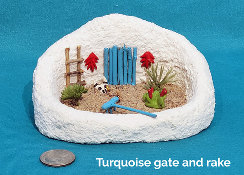 White Miniature Adobe Zen Garden | Zeniscapes