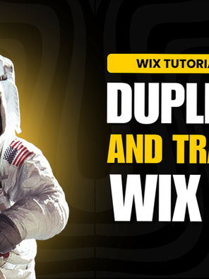 Quick Wix Tutorial: How to Duplicate and Transfer your Wix Site