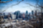Wintery scene in Montreal