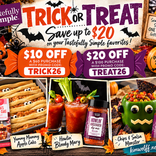 🎃 Kim’s Kitchen: Trick or Treat Yourself to $20 in Savings!