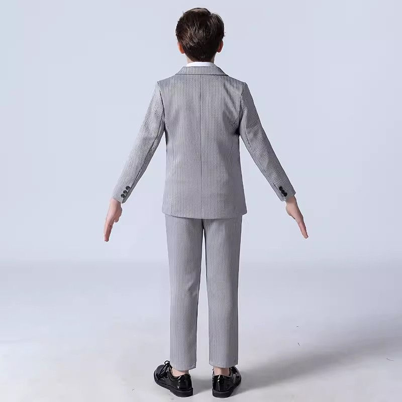 Thumbnail: Flower Boys Suit For Wedding Kids Jacket Vest Pants 3PCS Formal Ceremony Tuxedo