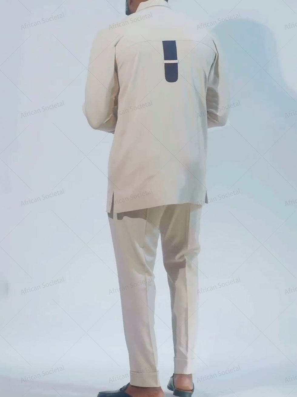 الصورة المصغرة: 2024 New Dashiki Style Men's Suit African Traditional Clothing Elegant Two-piec
