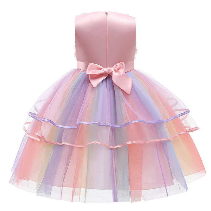 Thumbnail: 2024 Flowers Christening Wedding Baby Princess Tutu dress for Girls Clothes Gir