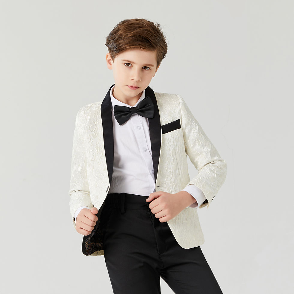 Thumbnail: Boy's Casual Suit Blazer  Flower Boy Suit Dress For Wedding Children Formal Bla