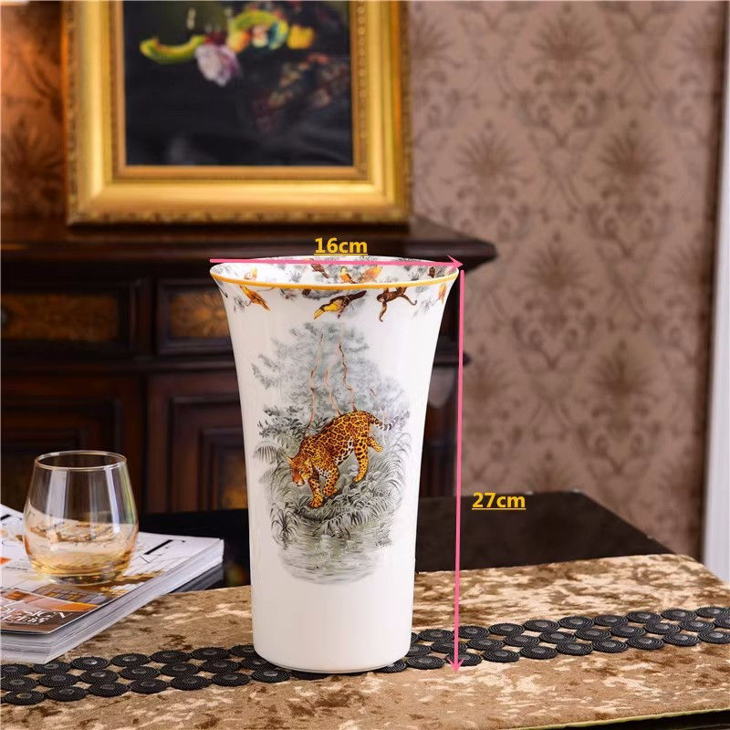Thumbnail: Ceramic Tabletop Vase Porcelain Bone China Flower Vessel Wedding Gifts Presents