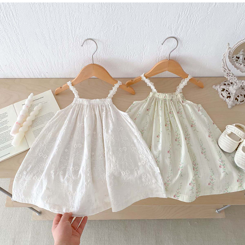 Thumbnail: Cotton Baby Summer Dress for Girls Clothes Sleeveless Embroidery A Line Kids Sl