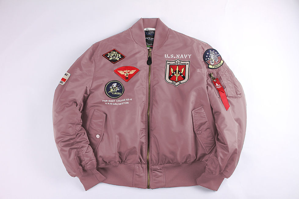 Thumbnail: 2024 Winter Top Gun Bomber Flight Jacket Windproof Water Resistant MA-1 Air For