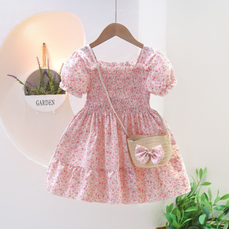 Thumbnail: Summer Dresses Girls Floral Girls Dresses Casual Kids Dress Children's Costumes