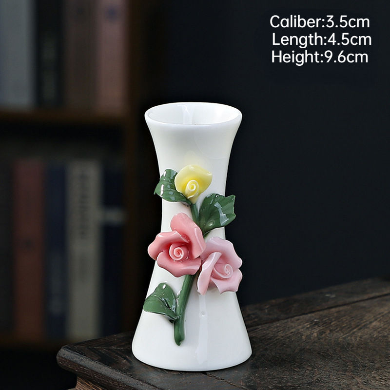 サムネイル： Handmade Flower Vases Ceramic Hydroponic Mini Flower Inserted Dry Flower Fragra
