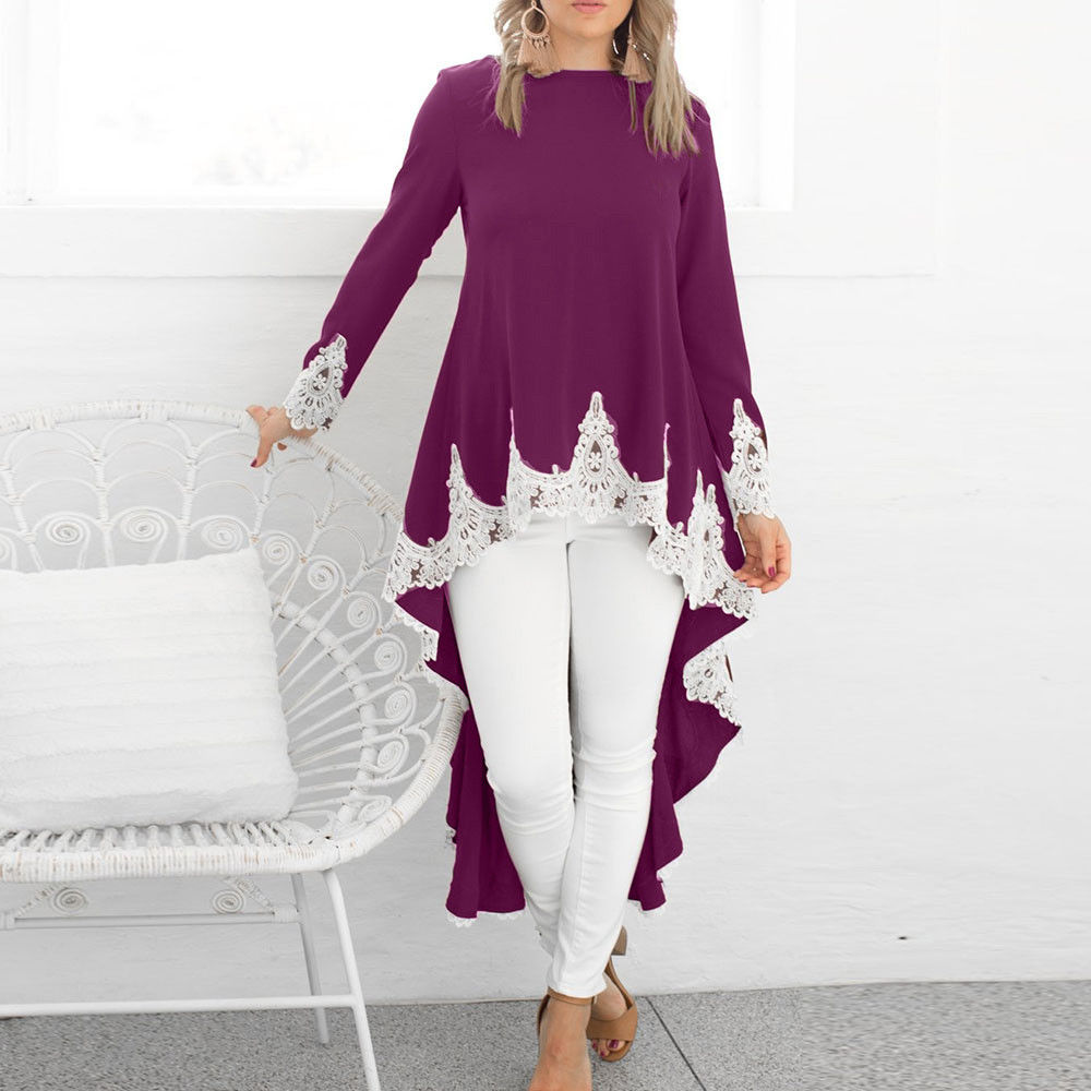 New 2023 Muslim Women Abaya Fashion Dubai Turkey Arabic Islamic Lace Up Irregul