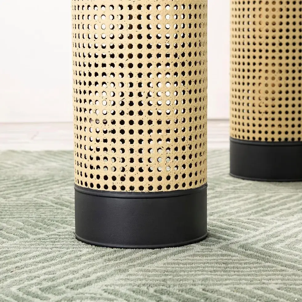 Thumbnail: Set of 2 Floor Metal Vase for Decor Hollow Out Tall Flower Vase for Faux Flower
