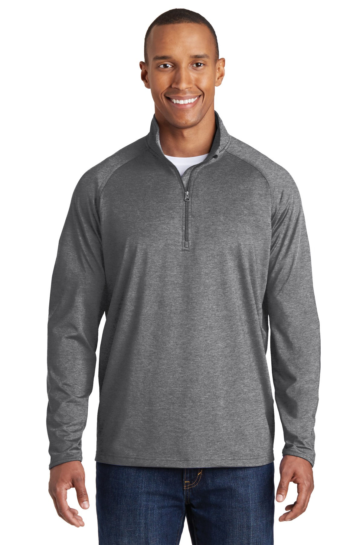 Sport-Tek ® Tall Sport-Wick ® Stretch 1/4-Zip Pullover. TST850