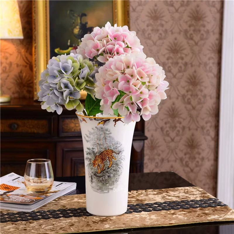 Thumbnail: Ceramic Tabletop Vase Porcelain Bone China Flower Vessel Wedding Gifts Presents