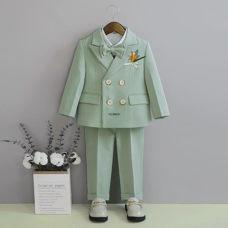 Miniatura: Flower Boys Photography Suit Baby Kids Formal Ceremony Costume Children Birthda
