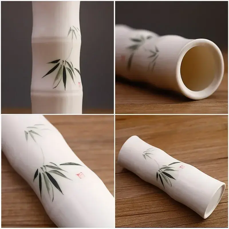Thumbnail: Beautiful Traditional Chinese Vase White Jardiniere With Hand Painting Home Orn