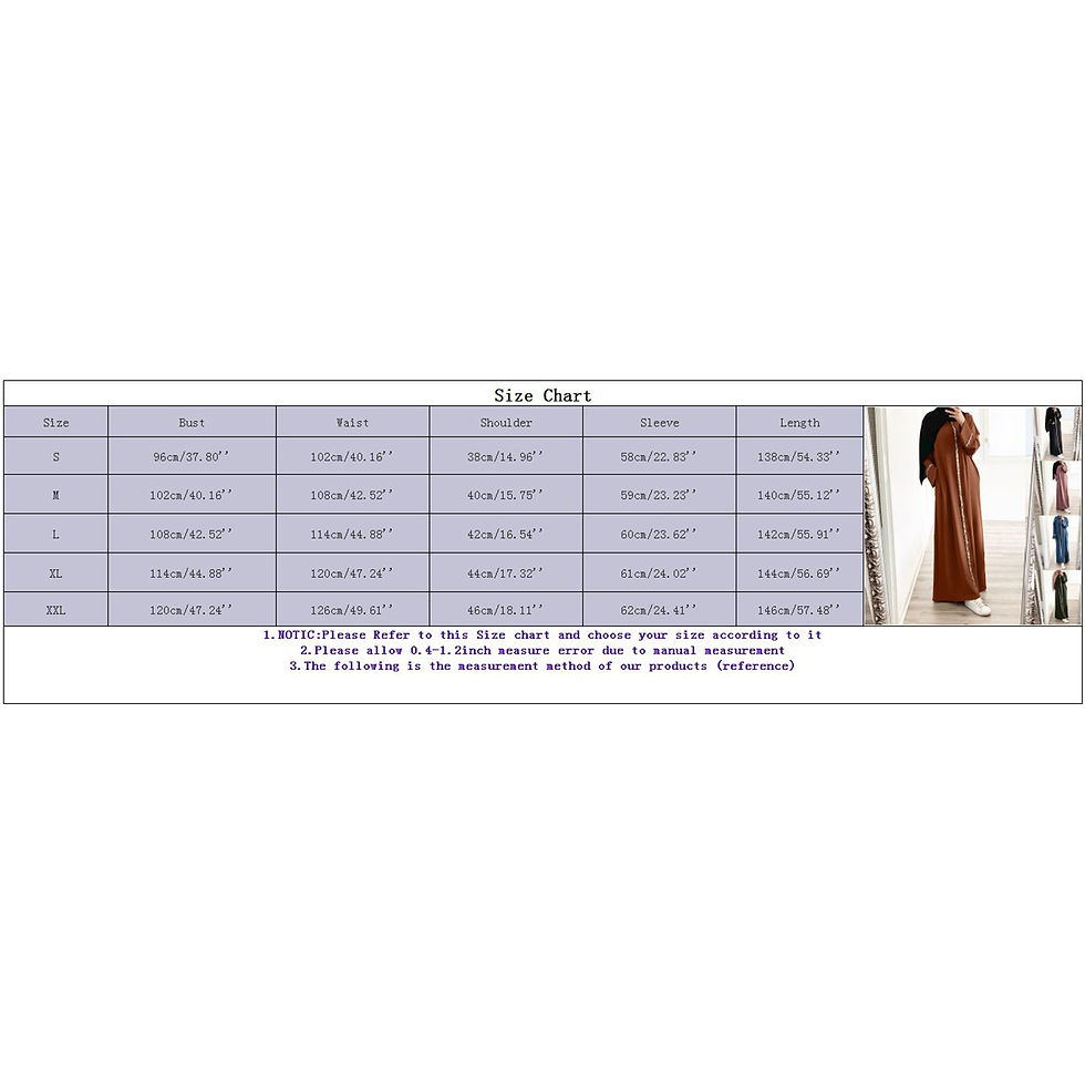 Miniatura: Women Muslim Long Dress Sequin Kaftan Robes Malaysia Dubai Arab Islam Abaya Isl
