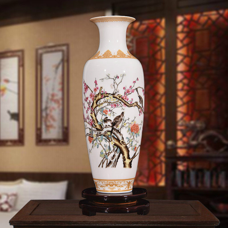 Thumbnail: New Chinese Style Classical Porcelain Vase Home Decoration Jingdezhen Handmade