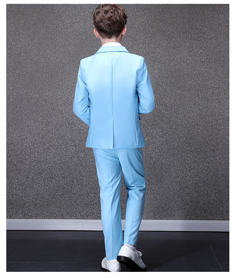Thumbnail: Kids Tuxedo Evening Party Wear Teenager Graduation Birthday Costume Children Sk