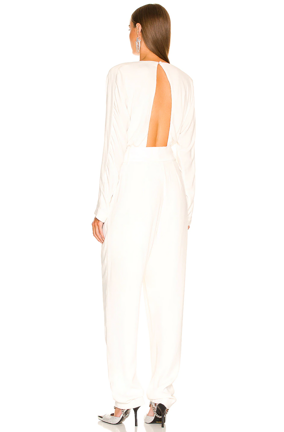 crepe jumpsuit - back -