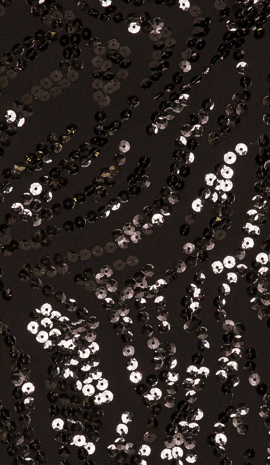 black sequin fabric