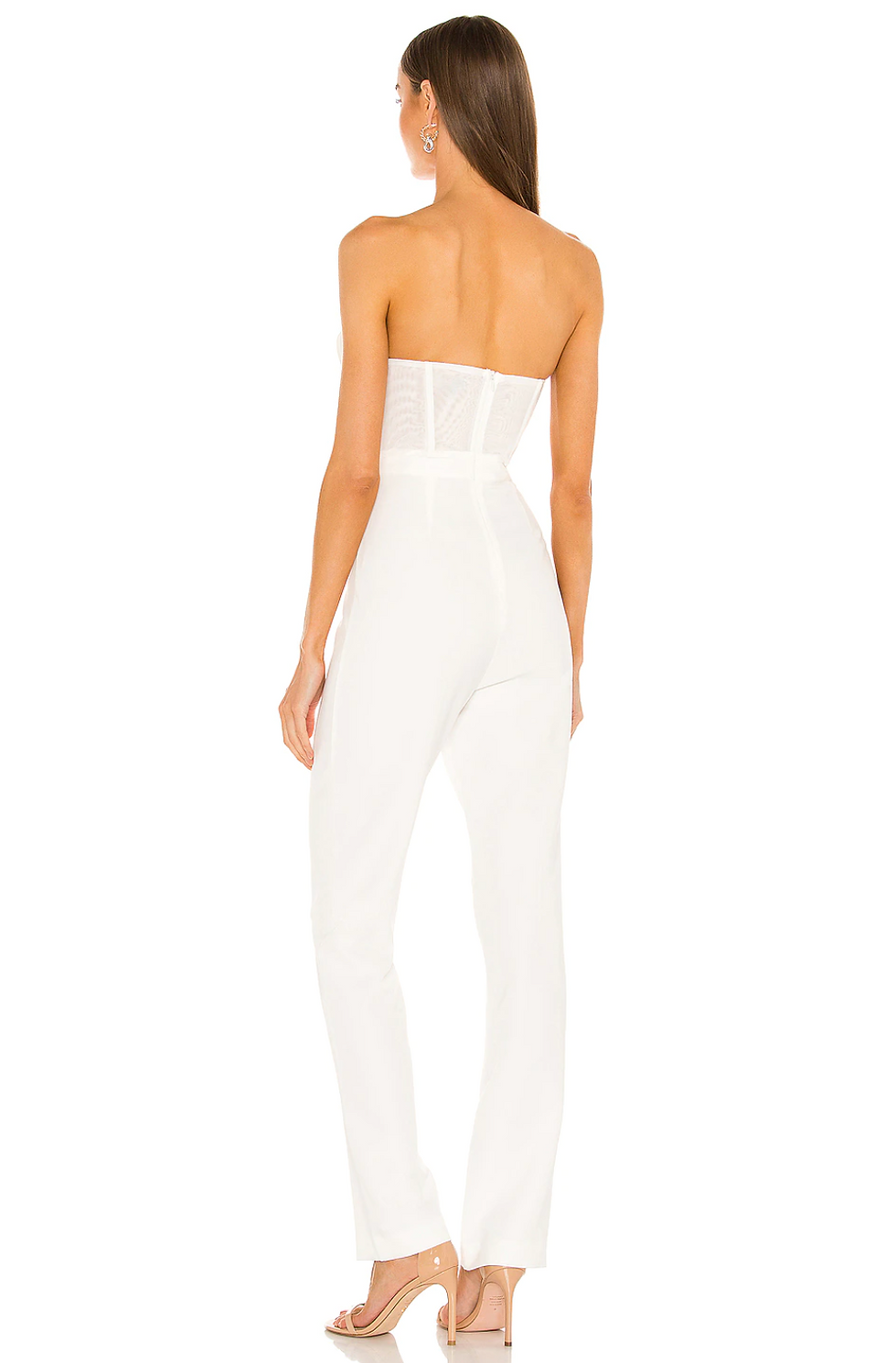 suiting corset jumpsuit - back -
