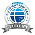 Fulbright Scholar badge - awarded to Ashlyn Schwartz for international public health research and leadership